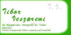 tibor veszpremi business card